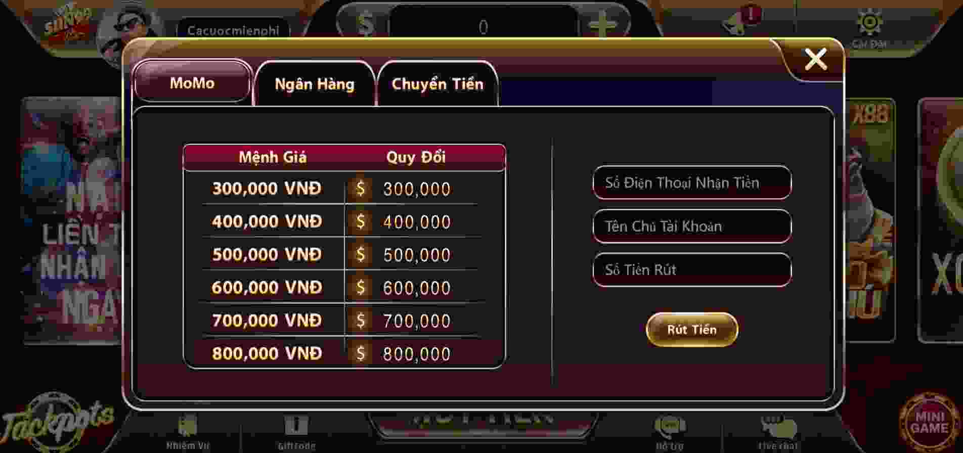 Hướng dẫn nạp tiền trên trang web 168Vn Games - 168Vn